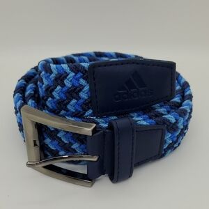 Adidas Men's Golf Blue Braided Belt Sz 36